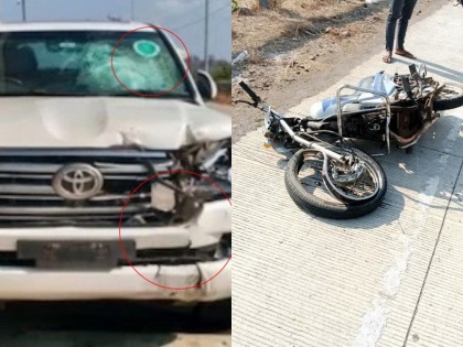 Raigad: Biker Youth Dies After Colliding With Shiv Sena Shinde MLA's Car | Raigad: Biker Youth Dies After Colliding With Shiv Sena Shinde MLA's Car