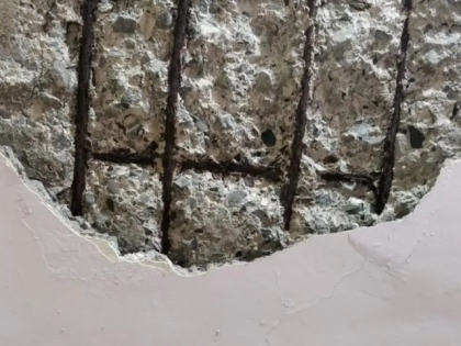 Thane: Building Ceiling Collapses in Wagle Estate While Family Sleeps, Injuring Two | Thane: Building Ceiling Collapses in Wagle Estate While Family Sleeps, Injuring Two