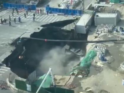 China Road Collapse Video: Huge Sinkhole Swallows Major Stretch of Roadway in Shanghai | China Road Collapse Video: Huge Sinkhole Swallows Major Stretch of Roadway in Shanghai China Road Collapse Video: Huge Sinkhole Swallows Major Stretch of Roadway in Shanghai | China Road Collapse Video: Huge Sinkhole Swallows Major Stretch of Roadway in Shanghai