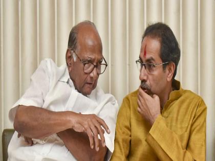 NCP chief Sharad Pawar meets Uddhav Thackeray ahead of his meeting with PM Modi | NCP chief Sharad Pawar meets Uddhav Thackeray ahead of his meeting with PM Modi