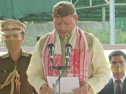 Tirath Singh Rawat sworn-in as new Uttarakhand CM | Tirath Singh Rawat sworn-in as new Uttarakhand CM