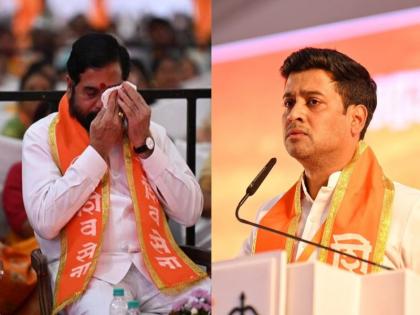 CM Eknath Shinde Gets Emotional as Shiv Sainiks React to Son MP Shrikant Shinde's Speech, Watch Video | CM Eknath Shinde Gets Emotional as Shiv Sainiks React to Son MP Shrikant Shinde's Speech, Watch Video