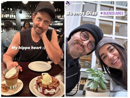 Hrithik Roshan and Saba Azad enjoy romantic gateway in Argentina | Hrithik Roshan and Saba Azad enjoy romantic gateway in Argentina