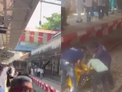Mumbai Local Train Averts Mishap at CSMT Station After Cleaning Equipment Falls on Track (Watch Video) | Mumbai Local Train Averts Mishap at CSMT Station After Cleaning Equipment Falls on Track (Watch Video) Mumbai Local Train Averts Mishap at CSMT Station After Cleaning Equipment Falls on Track (Watch Video) | Mumbai Local Train Averts Mishap at CSMT Station After Cleaning Equipment Falls on Track (Watch Video)