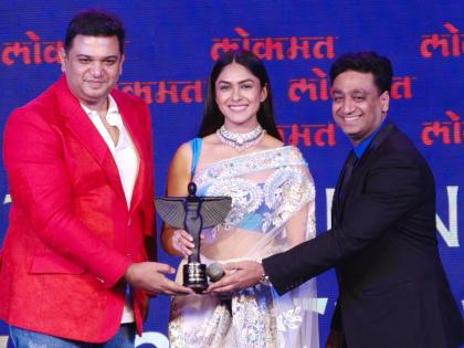 Lokmat Most Stylish Awards 2021: Mrunal Thakur bags Lokmat Most Stylish Rising Star Award | Lokmat Most Stylish Awards 2021: Mrunal Thakur bags Lokmat Most Stylish Rising Star Award