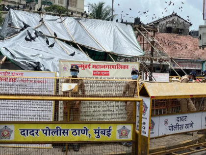 Mumbai Kabutarkhana Row: BMC Re-Covers Dadar Pigeon-Feeding Spot Amid Protests, Security Tightened | Mumbai Kabutarkhana Row: BMC Re-Covers Dadar Pigeon-Feeding Spot Amid Protests, Security Tightened