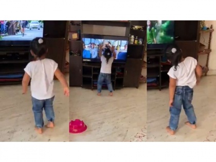 Viral Video! Toddler brings down TV while imitating dancing steps of Tamil song Morrakka | Viral Video! Toddler brings down TV while imitating dancing steps of Tamil song Morrakka