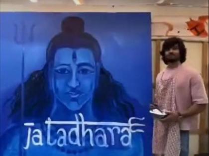 Jatadhara Actor Sudheer Babu Showcases His Artistic Tribute in the Painting of Lord Shiva | Jatadhara Actor Sudheer Babu Showcases His Artistic Tribute in the Painting of Lord Shiva
