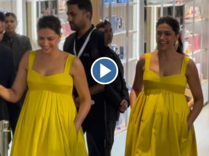 Deepika Padukone Flaunts Her Baby Bump in Yellow Dress, Fans React (Watch Video) | Deepika Padukone Flaunts Her Baby Bump in Yellow Dress, Fans React (Watch Video)