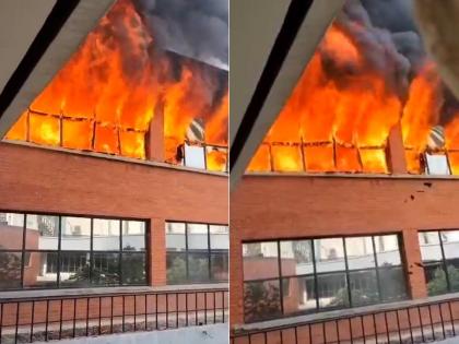 Delhi: Massive Fire Breaks Out at Sri Guru Gobind Singh College of Commerce in Pitampura | Delhi: Massive Fire Breaks Out at Sri Guru Gobind Singh College of Commerce in Pitampura Delhi: Massive Fire Breaks Out at Sri Guru Gobind Singh College of Commerce in Pitampura | Delhi: Massive Fire Breaks Out at Sri Guru Gobind Singh College of Commerce in Pitampura