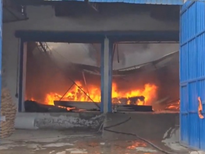 Delhi Fire: Huge Blaze Erupts at Shoe Factory in Alipur; Fire Tenders at the Spot – Video | Delhi Fire: Huge Blaze Erupts at Shoe Factory in Alipur; Fire Tenders at the Spot – Video
