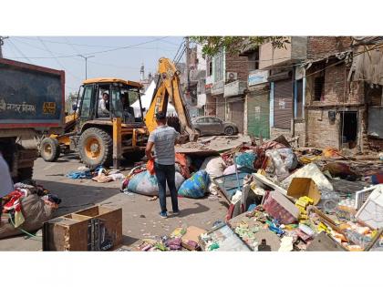 Demolition drive underway in Jahangirpuri, NDMC mayor says SC order will be followed | Demolition drive underway in Jahangirpuri, NDMC mayor says SC order will be followed