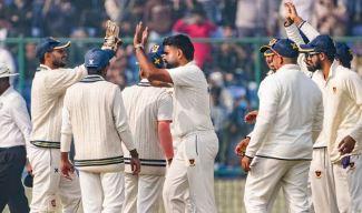 Delhi vs Railways Ranji Trophy: DDCA Installs Black Covers Around Dressing Room After Players Complain of Fan Disruptions | Delhi vs Railways Ranji Trophy: DDCA Installs Black Covers Around Dressing Room After Players Complain of Fan Disruptions