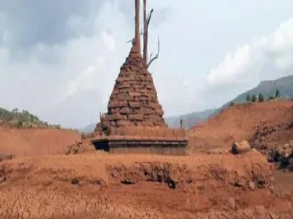 Satara: Ancient Temples Resurface After 24 Years as Water Levels Drop in Dhom-Balkawadi Dam | Satara: Ancient Temples Resurface After 24 Years as Water Levels Drop in Dhom-Balkawadi Dam