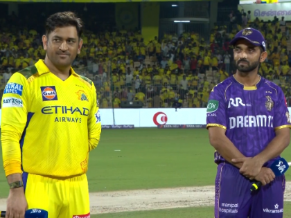 CSK vs KKR, IPL 2025: Kolkata Knight Riders Wins Toss, Elects To Bowl First; MS Dhoni Returns As Chennai Super Kings Captain (Watch Video) | CSK vs KKR, IPL 2025: Kolkata Knight Riders Wins Toss, Elects To Bowl First; MS Dhoni Returns As Chennai Super Kings Captain (Watch Video)