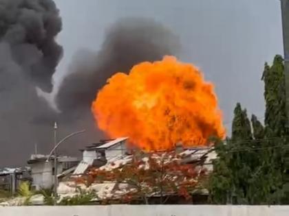 Dombivli Fire: At Least 35 Injured in Boiler Blast at Amber Chemical Factory in MIDC Area; Visuals Surface | Dombivli Fire: At Least 35 Injured in Boiler Blast at Amber Chemical Factory in MIDC Area; Visuals Surface