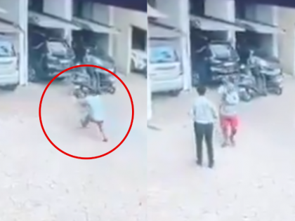 Dombivli: 2-Year-Old Boy Saved by Brave Man After Falling from Third Floor of Building, Video Surfaces