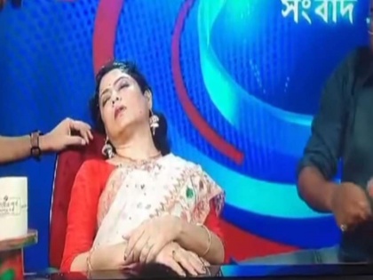 Heatwave In India: News Anchor Faints During Live Broadcast While Reporting On West Bengal Heatwave | Heatwave In India: News Anchor Faints During Live Broadcast While Reporting On West Bengal Heatwave