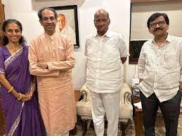 Former Maha CM Uddhav Thackeray meets Sharad Pawar at his residence in South Mumbai | Former Maha CM Uddhav Thackeray meets Sharad Pawar at his residence in South Mumbai Former Maha CM Uddhav Thackeray meets Sharad Pawar at his residence in South Mumbai | Former Maha CM Uddhav Thackeray meets Sharad Pawar at his residence in South Mumbai