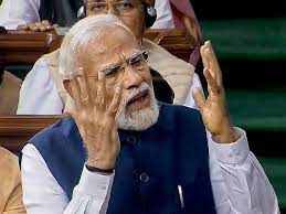 PM Modi slams opposition parties for walking out from Parliament during no-confidence motion | PM Modi slams opposition parties for walking out from Parliament during no-confidence motion PM Modi slams opposition parties for walking out from Parliament during no-confidence motion | PM Modi slams opposition parties for walking out from Parliament during no-confidence motion