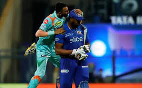 Kieron Pollard reacts on Krunal Pandya's 'over the top' celebration | Kieron Pollard reacts on Krunal Pandya's 'over the top' celebration