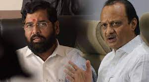 Eknath Shinde meets Sena lawmakers to assuage concerns over Ajit camp joining Maha govt | Eknath Shinde meets Sena lawmakers to assuage concerns over Ajit camp joining Maha govt