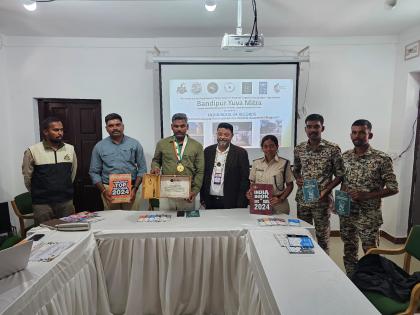 Bandipur Tiger Reserve receives the honour from the Indian Book of Records for its wildlife outreach program called the "Bandipur Yuva Mitra" | Bandipur Tiger Reserve receives the honour from the Indian Book of Records for its wildlife outreach program called the "Bandipur Yuva Mitra"