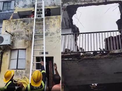 Ahmedabad: Portion of Dilapidated Building Collapses in Dudheshwar; 16 Rescued Safely by Fire Brigade (Watch) | Ahmedabad: Portion of Dilapidated Building Collapses in Dudheshwar; 16 Rescued Safely by Fire Brigade (Watch) Ahmedabad: Portion of Dilapidated Building Collapses in Dudheshwar; 16 Rescued Safely by Fire Brigade (Watch) | Ahmedabad: Portion of Dilapidated Building Collapses in Dudheshwar; 16 Rescued Safely by Fire Brigade (Watch)