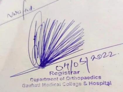 Viral Signature: 'Unique signature' of Guwahati Medical College official goes viral, triggers memes | Viral Signature: 'Unique signature' of Guwahati Medical College official goes viral, triggers memes