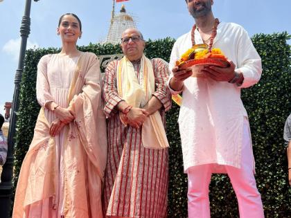 Akshay Kumar and Manushi Chhillar pay tribute to Samrat Prithviraj at Somnath Temple! | Akshay Kumar and Manushi Chhillar pay tribute to Samrat Prithviraj at Somnath Temple!