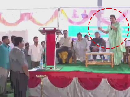 Maharashtra Minister Meghana Bordikar Threatens To Slap RD Officer During Public Event (Watch Video) | Maharashtra Minister Meghana Bordikar Threatens To Slap RD Officer During Public Event (Watch Video) Maharashtra Minister Meghana Bordikar Threatens To Slap RD Officer During Public Event (Watch Video) | Maharashtra Minister Meghana Bordikar Threatens To Slap RD Officer During Public Event (Watch Video)