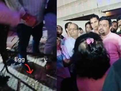 Mumbai: Eggs Thrown at Garba Event in Mira Road Society Building; Case Registered (Watch Video) | Mumbai: Eggs Thrown at Garba Event in Mira Road Society Building; Case Registered (Watch Video)