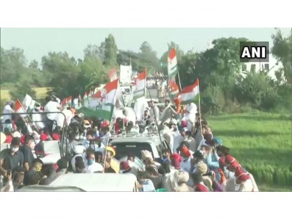 Rahul Gandhi's 'Kheti Bachao Yatra' stopped at Haryana border | Rahul Gandhi's 'Kheti Bachao Yatra' stopped at Haryana border