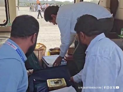 Maharashtra Election 2024:CM Eknath Shinde's Luggage Checked By EC Officials In Palghar (Watch Video)