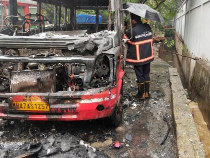 Mumbai: BEST bus catches fire in Andheri, no casualties reported | Mumbai: BEST bus catches fire in Andheri, no casualties reported