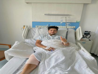 Kuldeep Yadav undergoes knee surgery, shares pic from hospital bed | Kuldeep Yadav undergoes knee surgery, shares pic from hospital bed