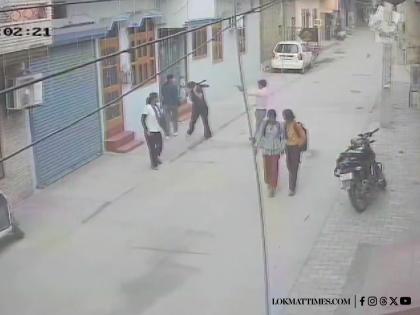 Faridabad Shocker: Girl Shot at While Returning from Library, CCTV Footage Surfaces | Faridabad Shocker: Girl Shot at While Returning from Library, CCTV Footage Surfaces