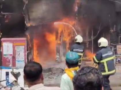 Watch: Massive fire breaks out near Mukund Hospital in Andheri | Watch: Massive fire breaks out near Mukund Hospital in Andheri