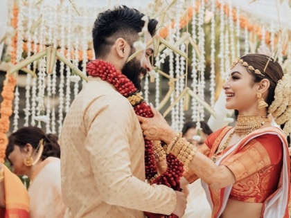 "Found him at last": Mouni Roy shares wedding pics with husband Suraj Nambiar | "Found him at last": Mouni Roy shares wedding pics with husband Suraj Nambiar