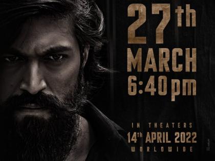 Yash’s KGF: Chapter 2 trailer to release on March 27 | Yash’s KGF: Chapter 2 trailer to release on March 27 Yash’s KGF: Chapter 2 trailer to release on March 27 | Yash’s KGF: Chapter 2 trailer to release on March 27