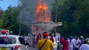Fatal Blaze During Mahashivratri Festivities: 6 Lives Lost in Mauritius | Fatal Blaze During Mahashivratri Festivities: 6 Lives Lost in Mauritius