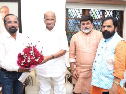 NCP chief Sharad Pawar meets Uday Samant and Bharat Gogawale amidst ongoing political tensions | NCP chief Sharad Pawar meets Uday Samant and Bharat Gogawale amidst ongoing political tensions NCP chief Sharad Pawar meets Uday Samant and Bharat Gogawale amidst ongoing political tensions | NCP chief Sharad Pawar meets Uday Samant and Bharat Gogawale amidst ongoing political tensions