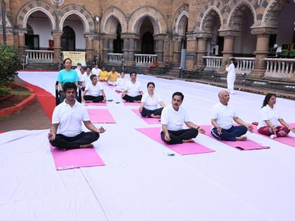 International Day of Yoga 2022: Countdown begins in Mumbai | International Day of Yoga 2022: Countdown begins in Mumbai