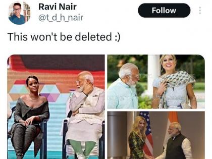 PM Modi's obscene picture from US visit sparks controversy, shocking tweets go viral! | PM Modi's obscene picture from US visit sparks controversy, shocking tweets go viral!