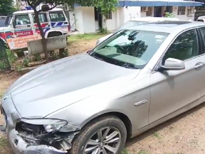 Gandhinagar Accident: 29-Year-Old Woman Killed After Being Hit by Speeding BMW in Gujarat; Driver Held (VIDEO) | Gandhinagar Accident: 29-Year-Old Woman Killed After Being Hit by Speeding BMW in Gujarat; Driver Held (VIDEO)