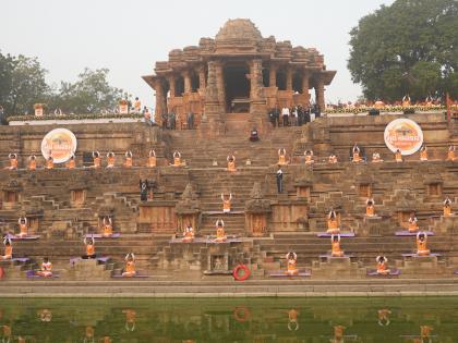 Guinness Record for Gujarat: PM Narendra Modi Hails State for Achieving Feat of Performing Mass Surya Namaskar on New Year | Guinness Record for Gujarat: PM Narendra Modi Hails State for Achieving Feat of Performing Mass Surya Namaskar on New Year