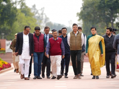 Delhi CM Arvind Kejriwal, AAP Leaders Visit Rajghat To Mark One Year of Manish Sisodia’s Arrest | Delhi CM Arvind Kejriwal, AAP Leaders Visit Rajghat To Mark One Year of Manish Sisodia’s Arrest