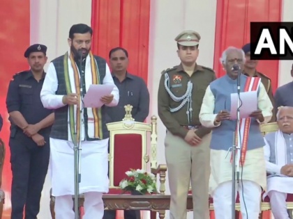 Nayab Singh Saini Sworn in as Haryana's New Chief Minister (Watch Video) | Nayab Singh Saini Sworn in as Haryana's New Chief Minister (Watch Video)