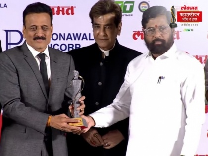 LMOTY 2024: Girish Mahajan Honored with Lokmat Maharashtrian of the Year Award by Eknath Shinde | LMOTY 2024: Girish Mahajan Honored with Lokmat Maharashtrian of the Year Award by Eknath Shinde