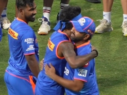 IPL 2024: Hardik Pandya Hugs Rohit Sharma During Mumbai Indians' Practice Session, Video Goes Viral | IPL 2024: Hardik Pandya Hugs Rohit Sharma During Mumbai Indians' Practice Session, Video Goes Viral
